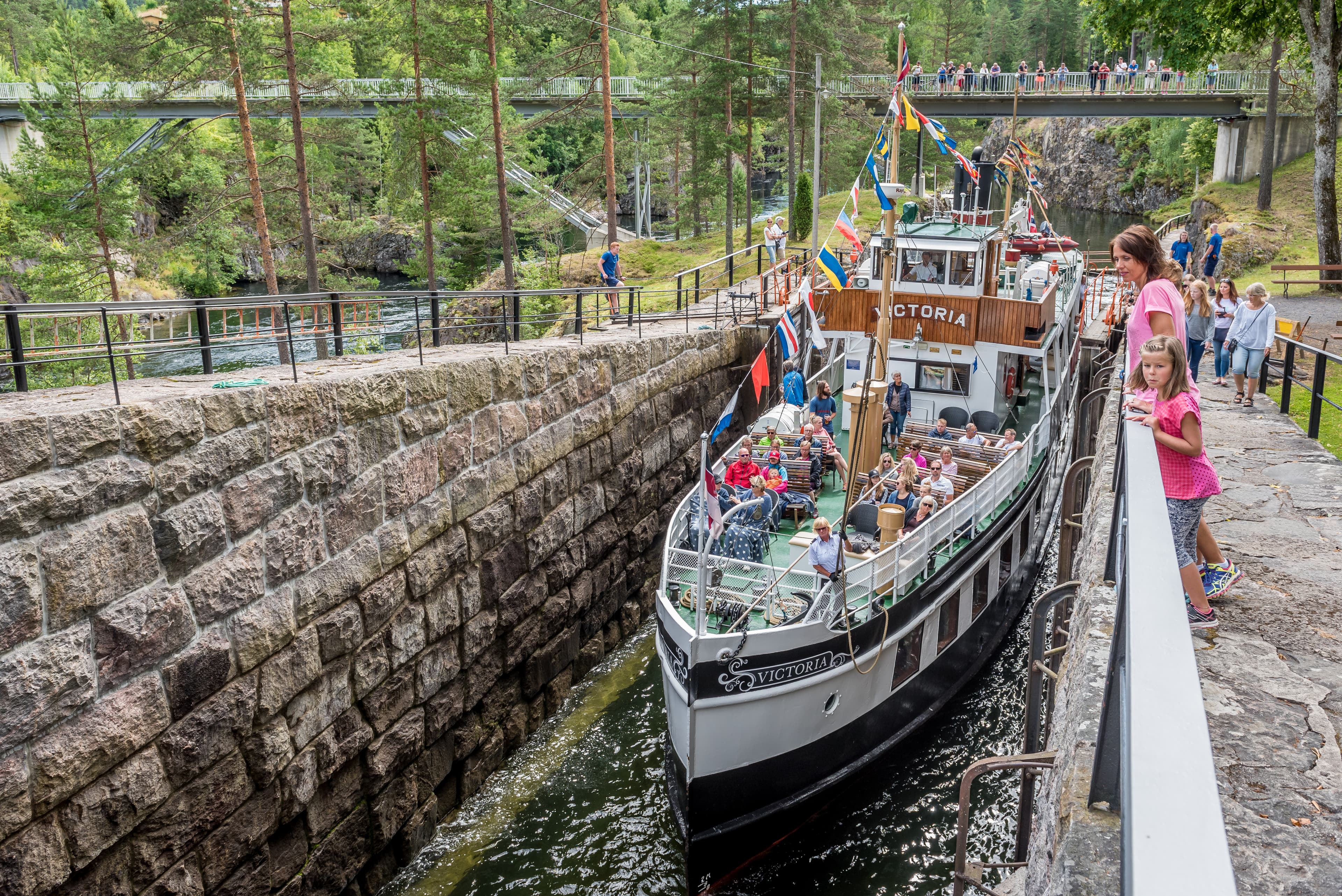 Historic locks along the canal