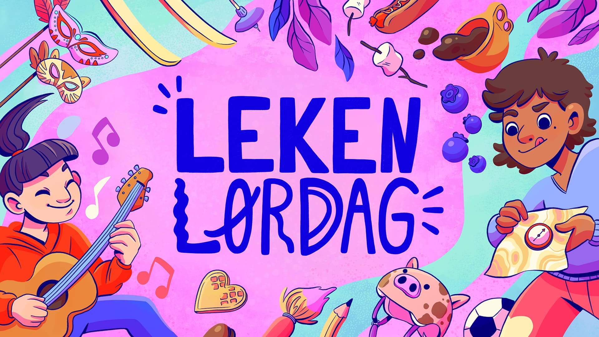 Leken lørdag (Playful Saturday) in Skien and Porsgrunn